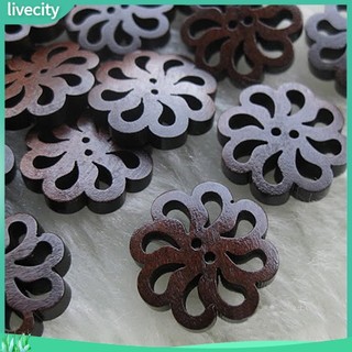 {livecity} Bộ 40 nút gỗ dạng tròn đa năng tiện lợi