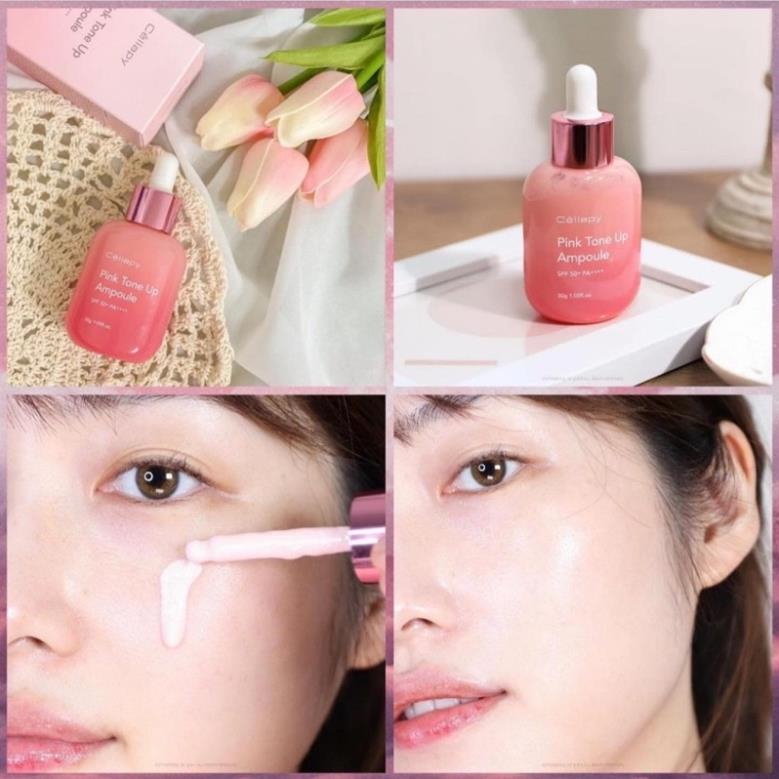 Serum Dưỡng Trắng Nâng Tone Da Lovely CC Pink Tone Up Ampoule Mẫu Mới 2023