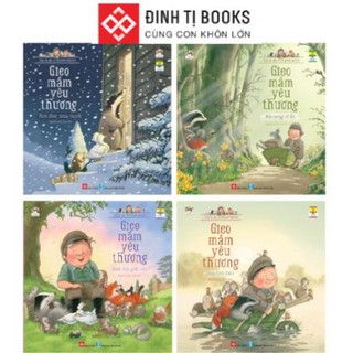 Sách - combo 4 tập gieo mầm yêu thương dành cho bé 3 - 9 tuổi - đinh tị books