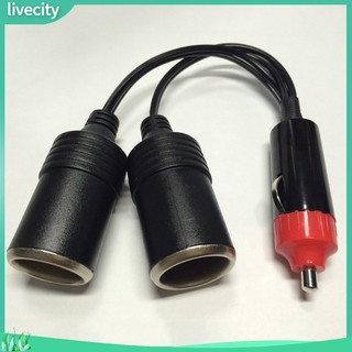 {livecity} Bộ chia tẩu sạc gồm 2 cổng DC 12V chuyên dụng chất lượng cao dành cho ô tô