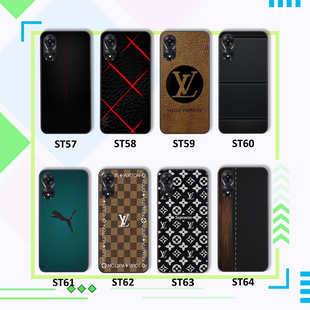 Ốp Oppo A58 / A78 / A1 5G / A98 5G in hình giả da siêu thật siêu chất, sang trọng, đẳng cấp