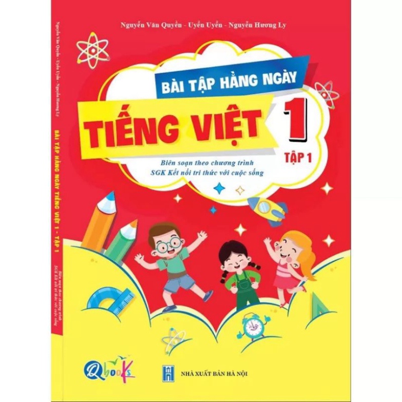 Sách - Combo Bài Tập Hằng Ngày Toán Và Tiếng Việt Lớp 1 - Kết Nối Tri Thức Với Cuộc Sống - Tập 1 HM BOOK