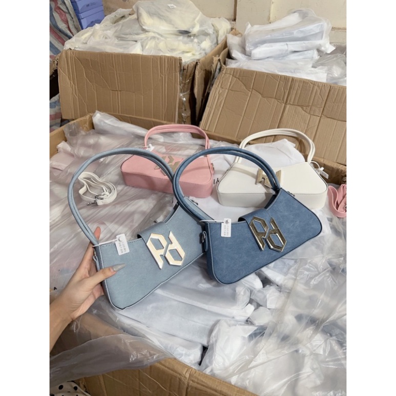 Túi kẹp nách KHOÁ BẠC siêu xinh. Ảnh video hàng về