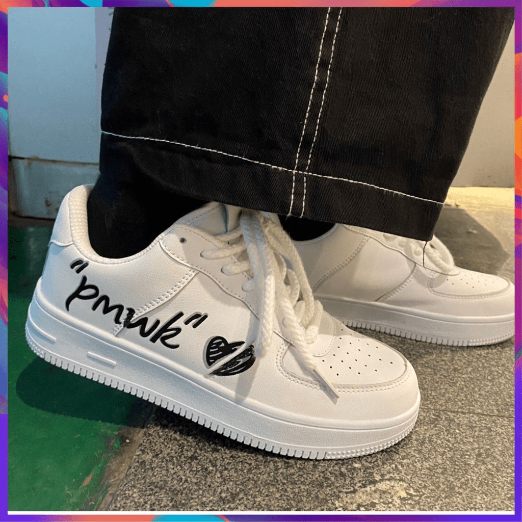 Siêu rẻ 2023 giày thể thao đế dày phong cách Hàn Quốc mùa xuân mới xả kho thanh lý