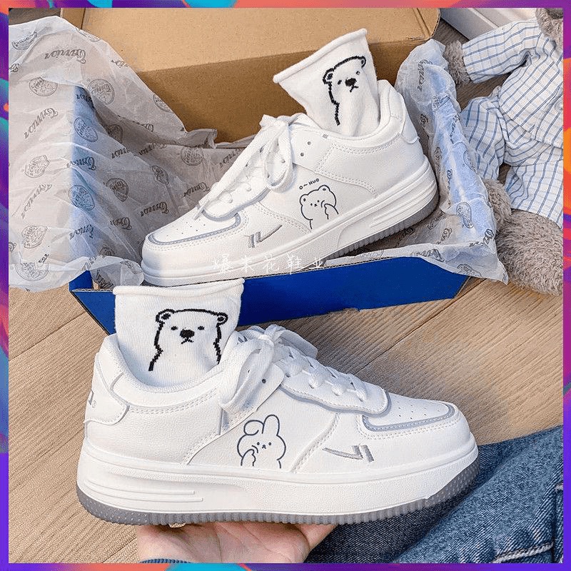 Siêu rẻ 2023 giày thể thao đế dày phong cách Hàn Quốc mùa xuân mới xả kho thanh lý