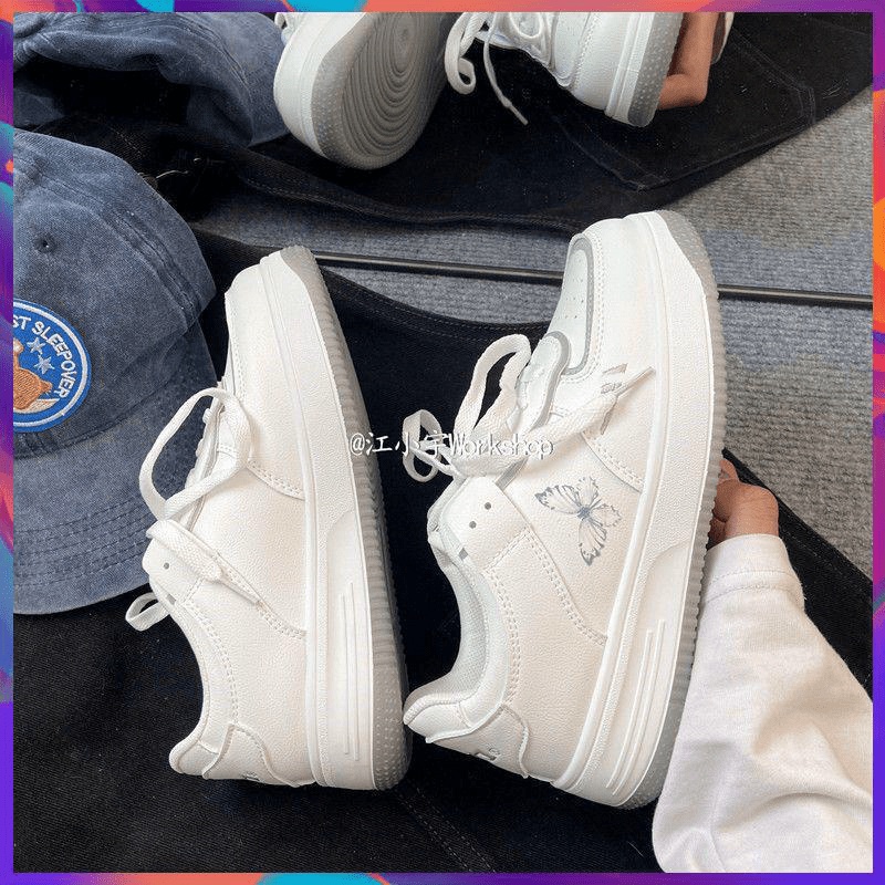 Siêu rẻ 2023 giày thể thao đế dày phong cách Hàn Quốc mùa xuân mới xả kho thanh lý