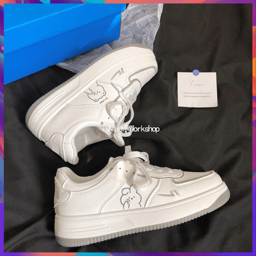 Siêu rẻ 2023 giày thể thao đế dày phong cách Hàn Quốc mùa xuân mới xả kho thanh lý