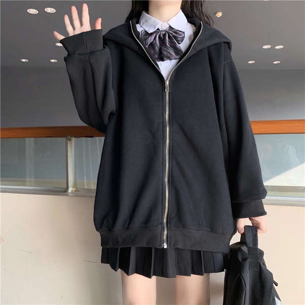 Áo Khoác Cardigan Có Nón Tai Thỏ Dễ Thương Thời Trang Xuân Thu Cho Nữ