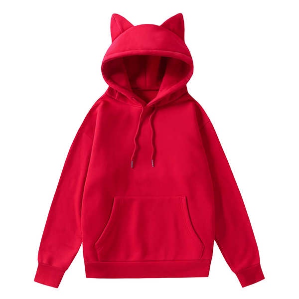 Áo Hoodie Tay Dài In Hình Tai Mèo Dễ Thương Phong Cách Hip Hop Thời Trang Mùa Thu Cho Nam Và Nữ