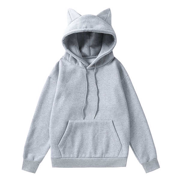 Áo Hoodie Tay Dài In Hình Tai Mèo Dễ Thương Phong Cách Hip Hop Thời Trang Mùa Thu Cho Nam Và Nữ
