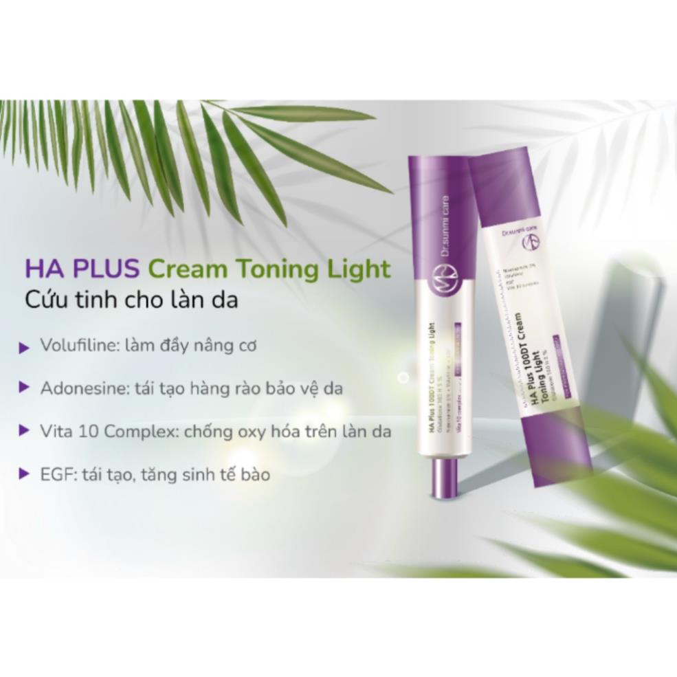 Kem Dưỡng Trắng Da, Phục Hồi Da Dr. Sunmi Care HA Plus 100DT Cream Toning Light Hàn Quốc 50ml | BigBuy360 - bigbuy360.vn