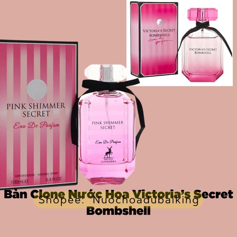 Nước Hoa Pink Shimmer Secret (Nữ) Chính Hãng Maison Alhambra lấy cảm hứng từ Nước Hoa Victoria’s Secret Bombshell