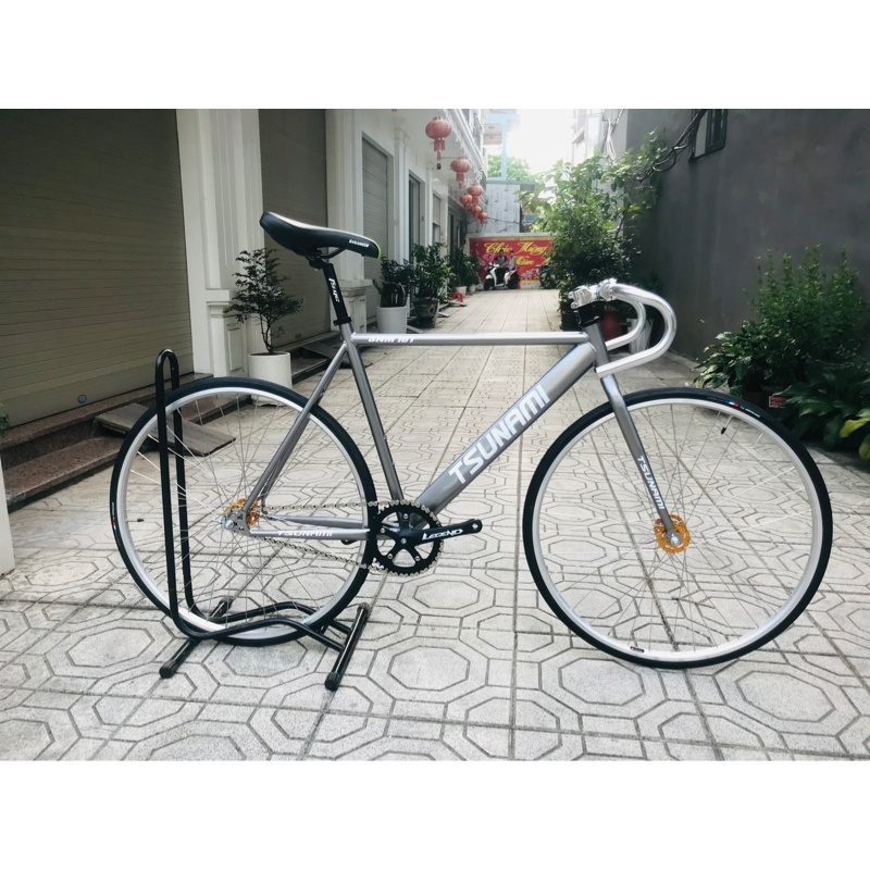 Xe TSUNAMI snm101 vành 2cm, đùi Legend 44T - fixed gear - Bạc