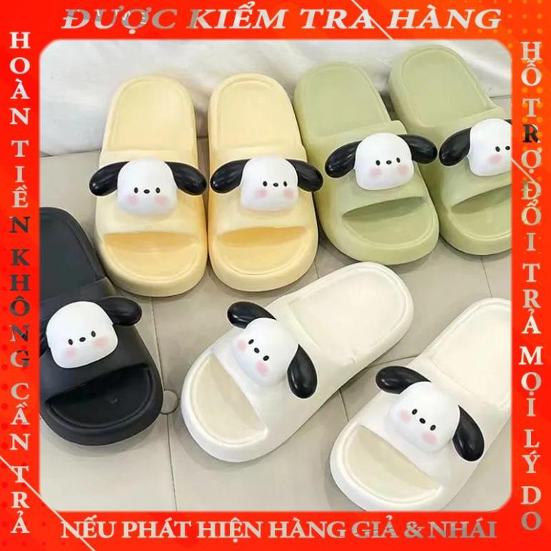 🔥đế cao 3cm🔥 giày sục nữ Dép bánh mì nữ sandal Đáy dày chống trượt chống nước Phim hoạt hình dễ thương  nhumua