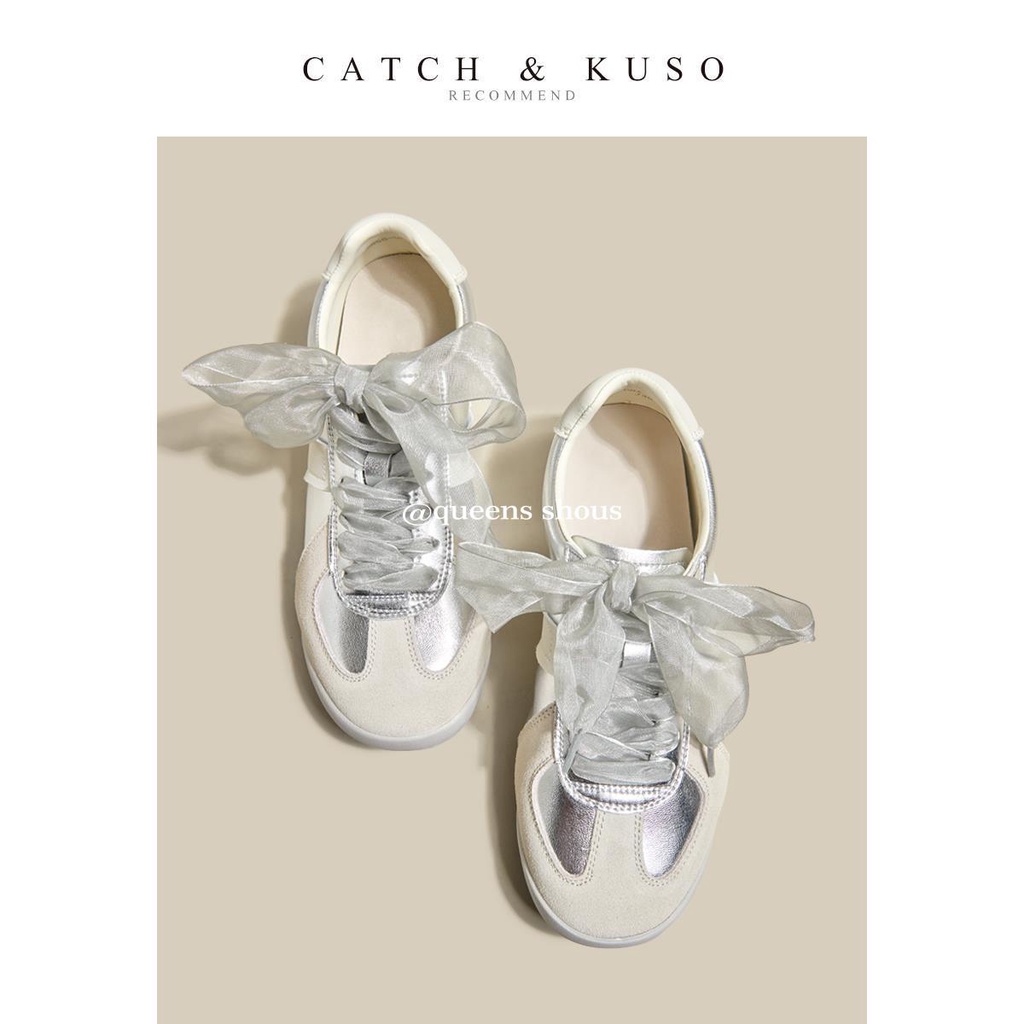 Giày Thể Thao Ba Lê Đế Mềm Màu Bạc Thời Trang 2023 Cho Nữ