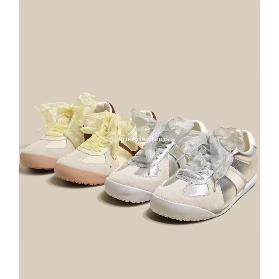 Giày Thể Thao Ba Lê Đế Mềm Màu Bạc Thời Trang 2023 Cho Nữ