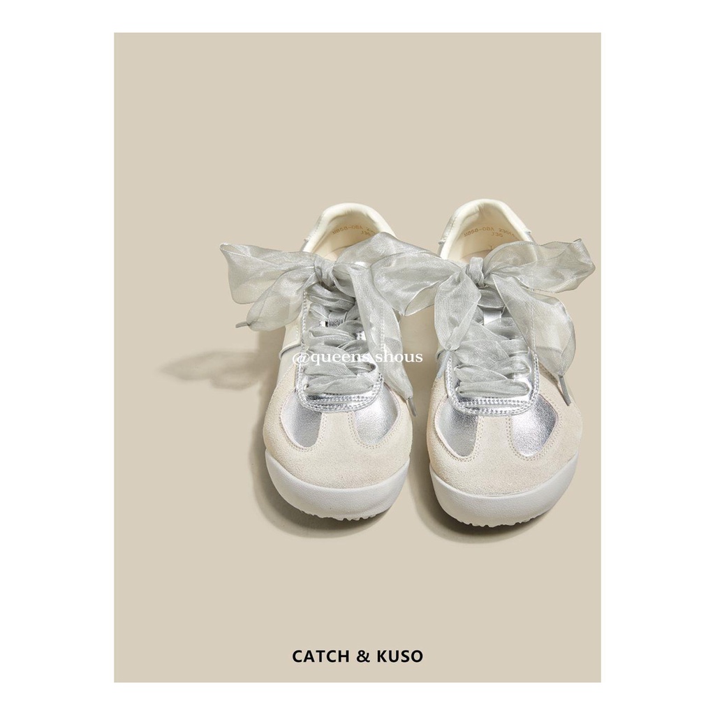 Giày Thể Thao Ba Lê Đế Mềm Màu Bạc Thời Trang 2023 Cho Nữ