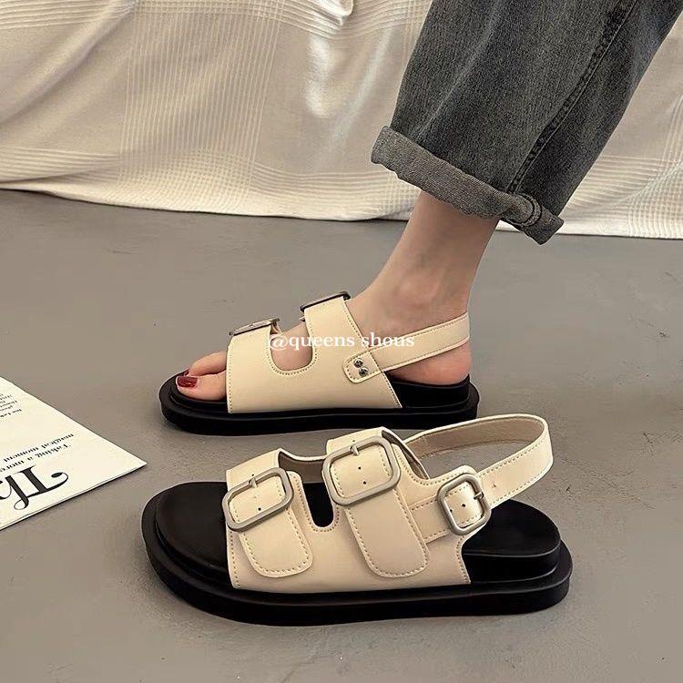 Dép Sandal Đế Dày Thời Trang Mùa Hè 2023 Phong Cách Mới Cho Nữ
