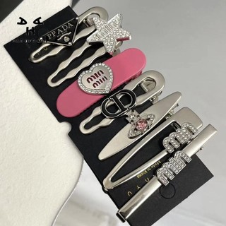 Kẹp Tóc Bảy Chiếc Hình Trái Tim Đính Đá