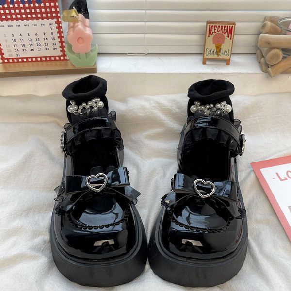 Siêu rẻ Giày búp bê Giày da nữ Nhật Bản dễ thương học sinh lolita công chúa loli xả kho thanh lý