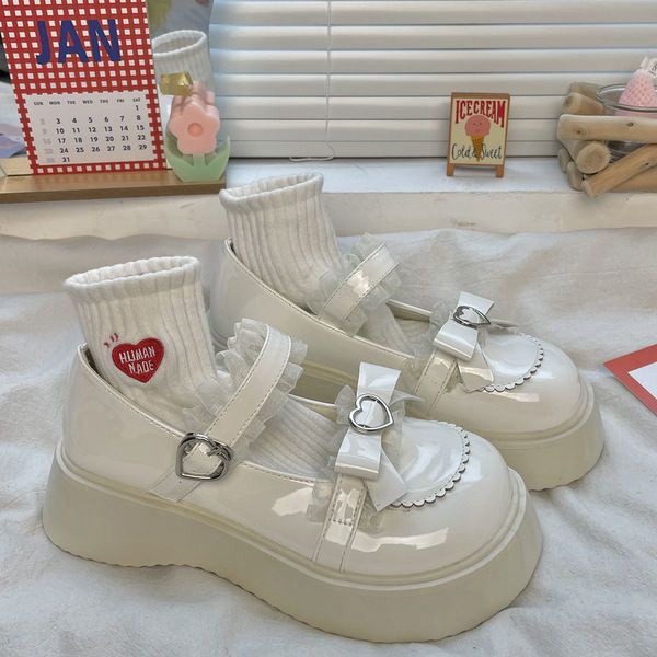 Siêu rẻ Giày búp bê Giày da nữ Nhật Bản dễ thương học sinh lolita công chúa loli xả kho thanh lý