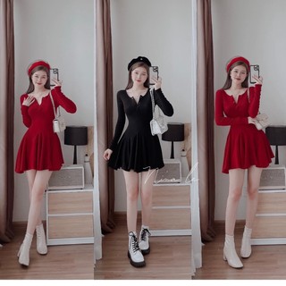 Đầm thun xoè đuôi cá - K117