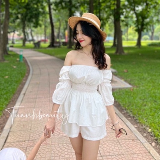 Set V16 - trễ vai chun