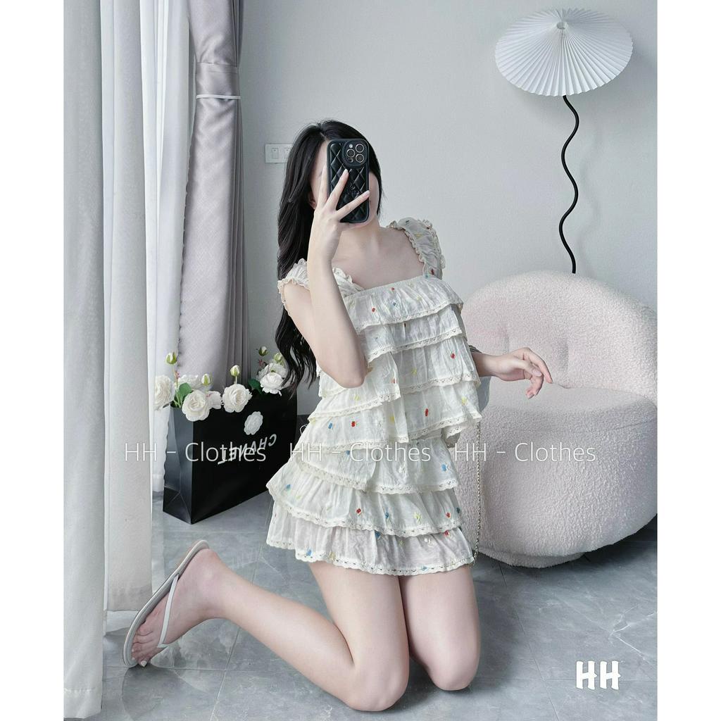 Bộ tơ hoa tầng thêu hàng cao cấp xinh dã man