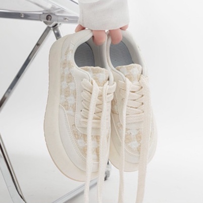 Siêu rẻ Giày Bánh Mì Đế Dày Mẫu Caro Đan Hottrend 2022 M8 - CAMSTORE xả kho thanh lý