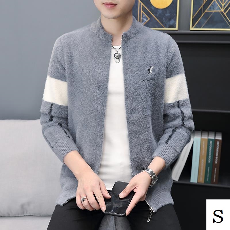 Áo Khoác Bóng Chày Lông Cừu Phong Cách Hàn Quốc Thời Trang Thu Đông Cho Nam