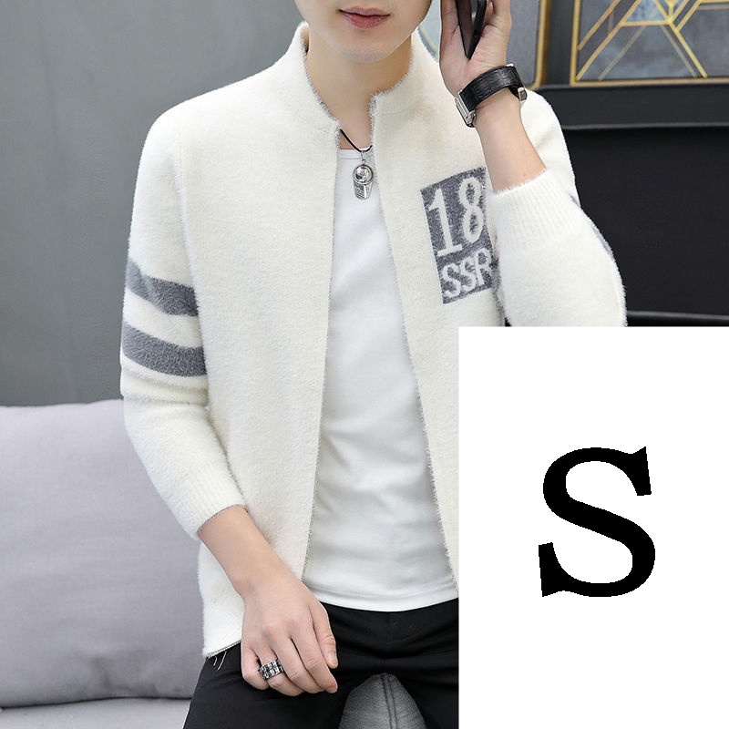 Áo Khoác Bóng Chày Lông Cừu Phong Cách Hàn Quốc Thời Trang Thu Đông Cho Nam