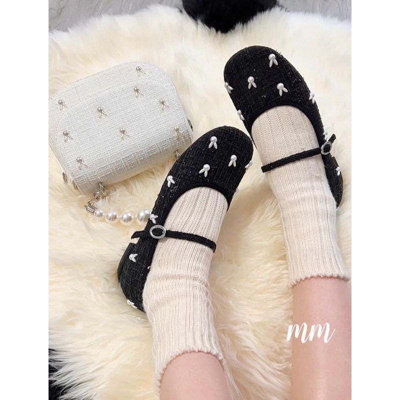 Siêu rẻ Giầy búp bê dạ thỏ cnk  xả kho thanh lý