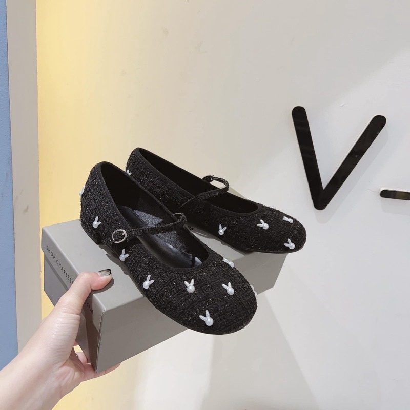 Siêu rẻ Giầy búp bê dạ thỏ cnk  xả kho thanh lý