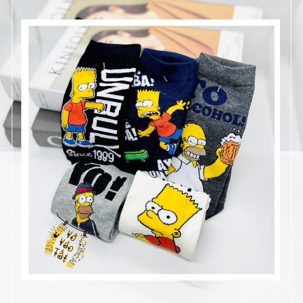 VỚ TẤT SIMPSON CÁ TÍNH CHẤT COTTON CAO CẤP