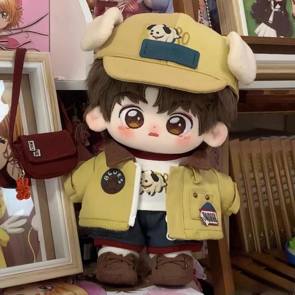 Thú Nhồi Bông Hình Chó Sói Dễ Thương 20cm