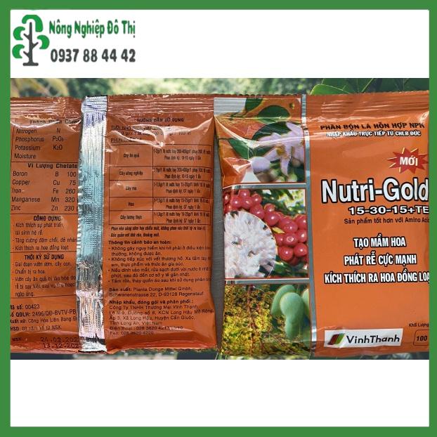 Phân Bón Lá Cao Câp NUTRI GOLD 15-30-15+TE