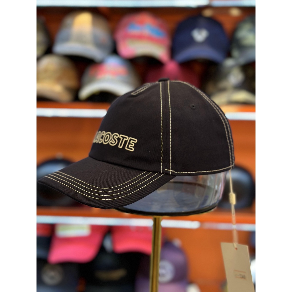 Nón Xanh Navy Chữ Trắng Lacoste - New - RK2243 51 166