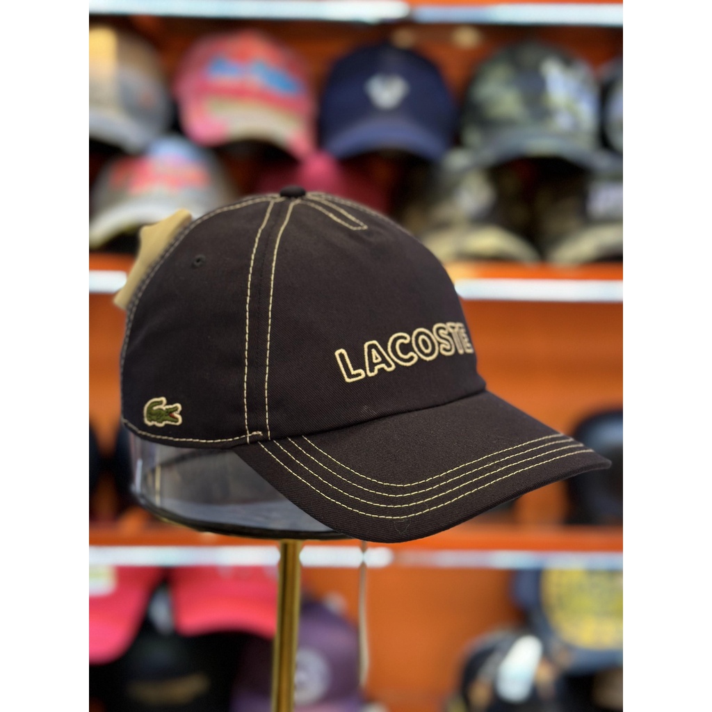 Nón Xanh Navy Chữ Trắng Lacoste - New - RK2243 51 166
