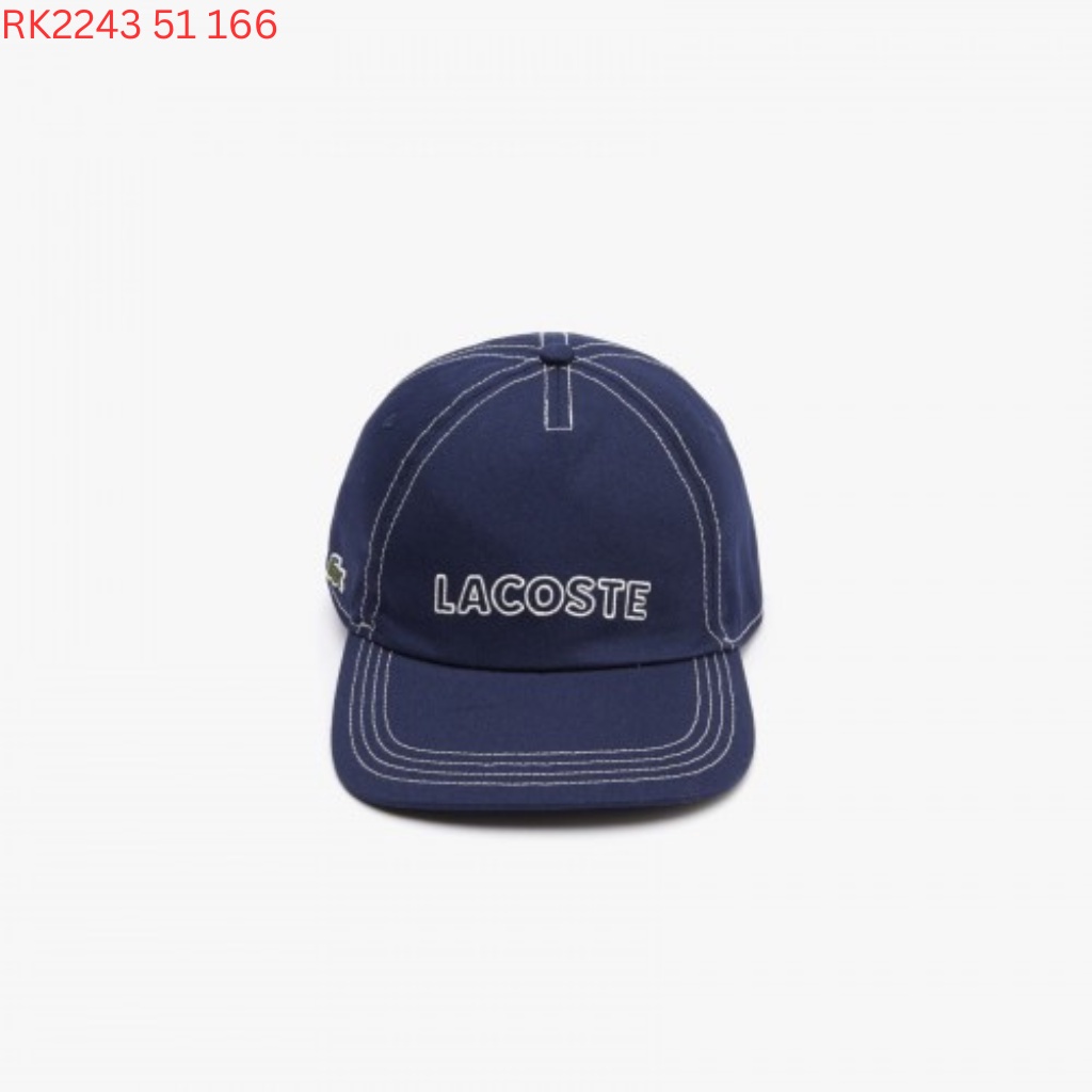 Nón Xanh Navy Chữ Trắng Lacoste - New - RK2243 51 166