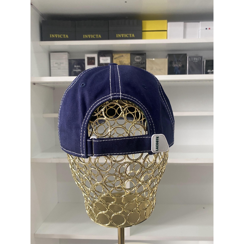 Nón Xanh Navy Chữ Trắng Lacoste - New - RK2243 51 166