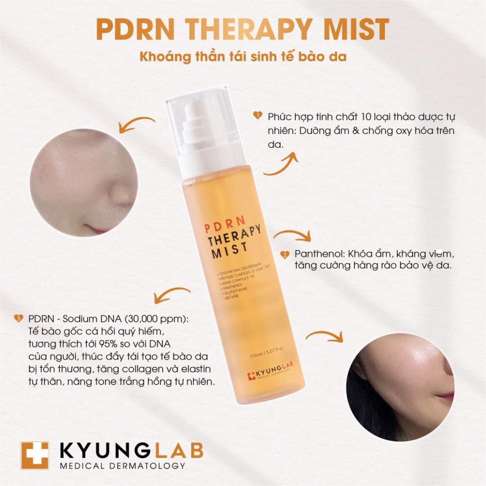 Xịt khoáng KyungLab Pdrn Mist chống lão hoá tái tạo phục hồi da 150ml | BigBuy360 - bigbuy360.vn