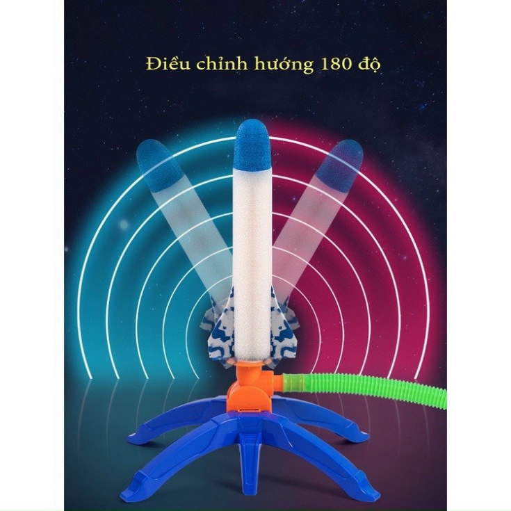 Đồ Chơi Bệ Phóng Tên Lửa Cho Bé - Đồ Chơi Trẻ Em Bệ Phóng Tên Lửa Thông minh Có Đèn Led Giúp Bé Vận Động Phát Triển