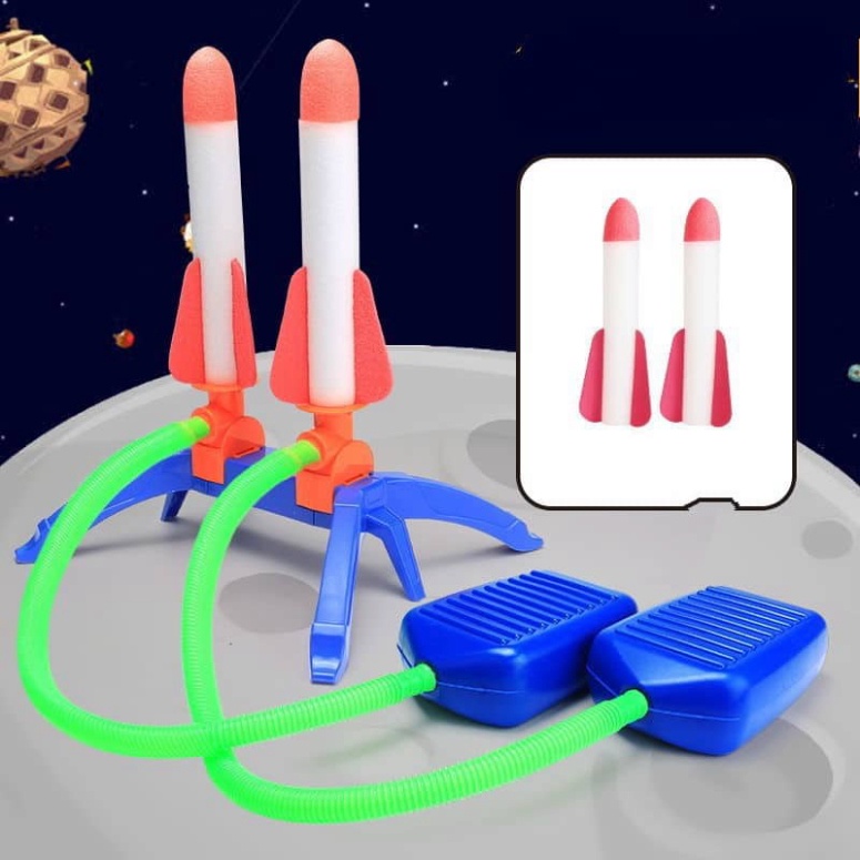 Đồ Chơi Bệ Phóng Tên Lửa Cho Bé - Đồ Chơi Trẻ Em Bệ Phóng Tên Lửa Thông minh Có Đèn Led Giúp Bé Vận Động Phát Triển