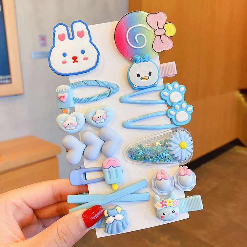 Kẹp mái, Kẹp tóc cho bé có nhiều màu sắc cho Bé🍀FREESHIP🍀Set 14 Kẹp Mái Nhiều Hình Dễ Thương Cho bé