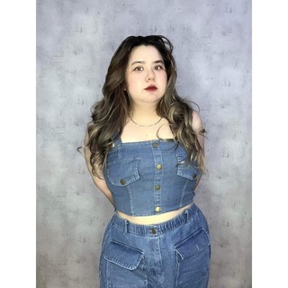 SET ĐẦM kèm ÁO JEAN BIGSIZE