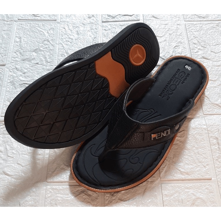 Siêu rẻ Dép Kẹp Nam Da Bò Tự Nhiên - May Quai Full D.KLuc xả kho thanh lý