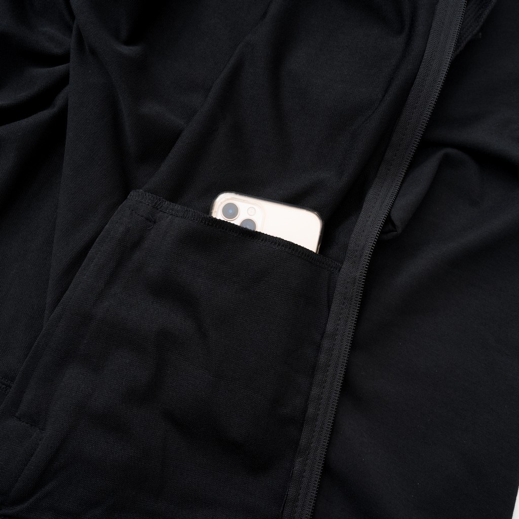 Áo Khoác Nỉ Có Nón KENTA Đen và Xanh Đen AKN0175