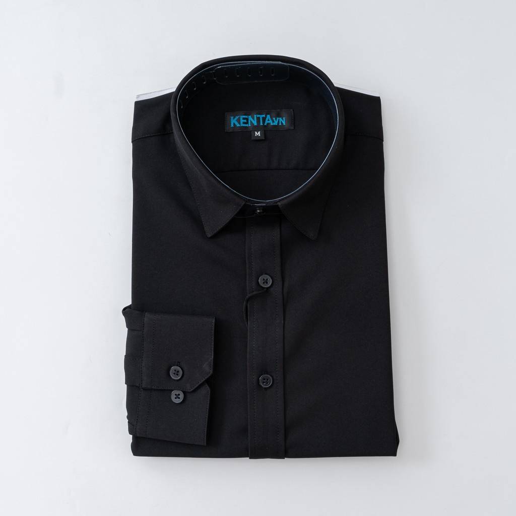 Sơ mi tay dài màu đen KENTA SMD0090