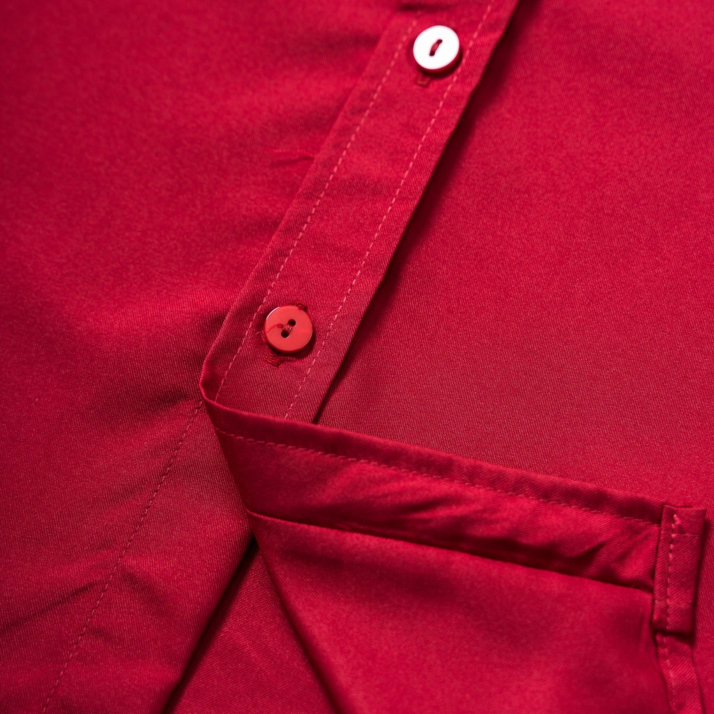 Sơ mi tay ngắn KENTA đỏ SMN0003