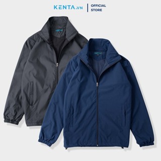 Áo Khoác Dù Gió Nam Nữ Không Nón 2 Lớp Basic KENTA AKD31 Chống Nắng, Trượt Nước, Túi Trong Tiện Dụng